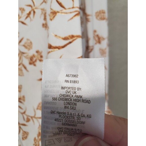 Susan Graver LiquidKnit Floral Print Bracelet Sleeve Top Size XL A673962 - Picture 7 of 7